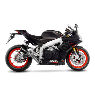 LeoVince LV-10 Stainless Black Slip-On Exhaust Aprilia RSV4 RR 1000 / Tuono V4 1100 2019-2020