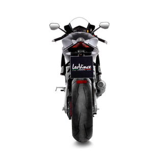 LeoVince LV-10 Stainless Black Slip-On Exhaust Aprilia RSV4 RR 1000 / Tuono V4 1100 2019-2020