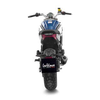 LeoVince LV-10 Stainless Black Slip-On Exhaust CFMOTO 700 CL-X Heritage / Sport 2021+