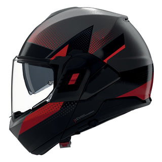Nolan N120-1 Flip Over Ciclone Helmet - Black / Red / Grey