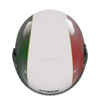 Nolan N20-2 Visor Open Face Tricolore Helmet - White / Red / Green