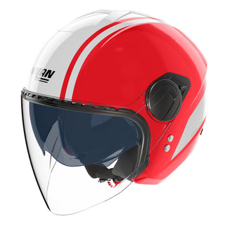 Nolan N20-2 Visor Open Face Dolce Vita Helmet - Red / White