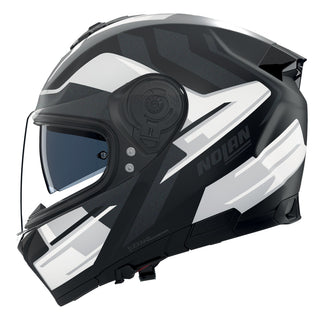 Nolan N80-8 Full Face Trittico Helmet - Flat Black / White / Grey