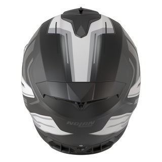 Nolan N80-8 Full Face Trittico Helmet - Flat Black / White / Grey