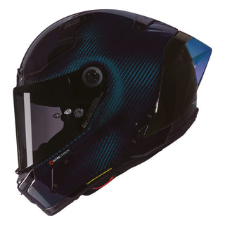Nolan X-804 RS Full Face Liquido Helmet - Blue Tint Carbon