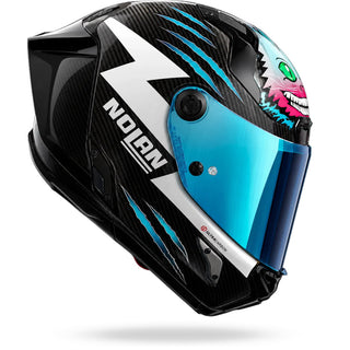 Nolan X-804 Full Face Replica Herbertson Helmet - Carbon / White / Blue