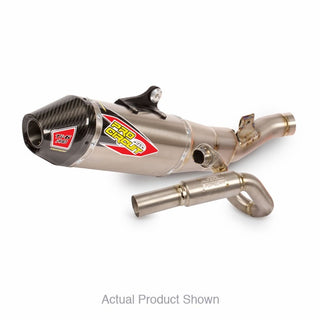 Pro Circuit Exhaust System Ti-6 Pro - Carbon End Cap For Kawasaki KX450 2024-2026