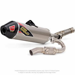 Pro Circuit Exhaust System Ti-5C Race - Carbon Fixed End Cap For Husqvarna TE310 2011-2012