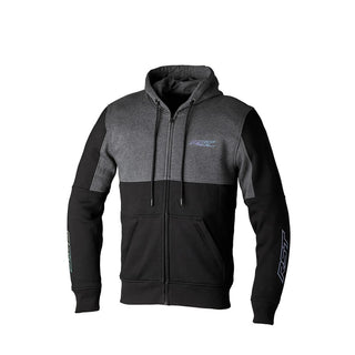 RST Team Zip Through CE Kevlar Motorcycle Hoodie Black - Grey