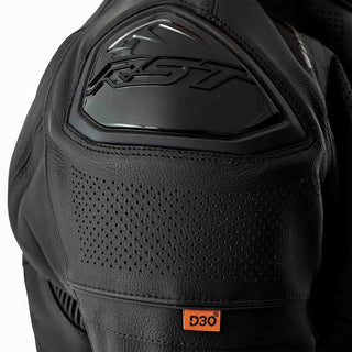 RST S1 D3O CE Leather Motorcycle Jacket - Black