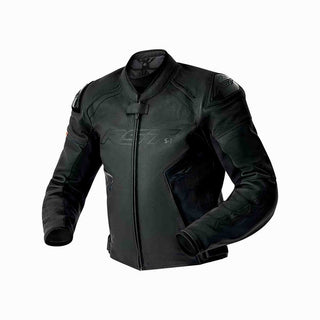 RST S1 D3O CE Leather Motorcycle Jacket - Black