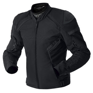 RST S1 D3O CE Waterproof Textile Motorcycle Jacket - Black