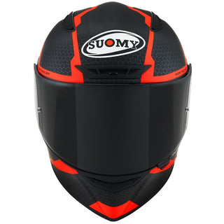Suomy Track-1 E06 Reaction Full Face Helmet - Matt Anthracite/Red