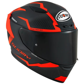 Suomy Track-1 E06 Reaction Full Face Helmet - Matt Anthracite/Red