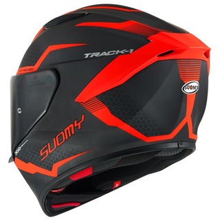 Suomy Track-1 E06 Reaction Full Face Helmet - Matt Anthracite/Red