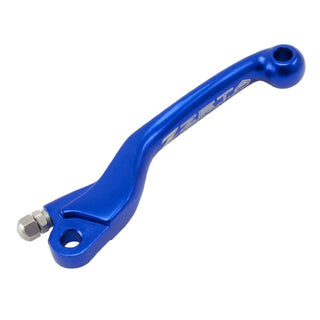 Zeta Clutch Lever Pivot For Motorcycle - Replacement Lever 3-Fin Forged M - Blue