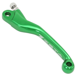 Zeta Clutch Lever Pivot For Motorcycle - Replacement Lever 3-Fin Forged M - Green
