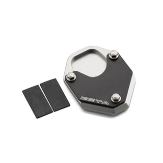 Zeta Stand Pad Enlarger For Honda CRF250L / CRF300L / CRF250L Rally 2017-2020 - Black / Silver