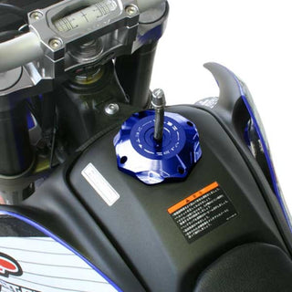 Zeta Alloy Fuel Cap For Suzuki DR-Z400 / Yamaha WR250X/WR250R - Blue