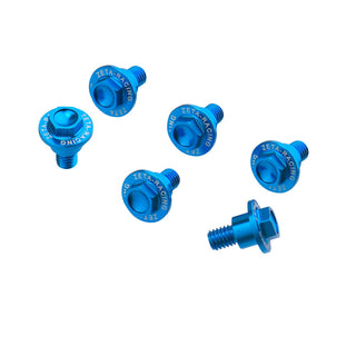 Zeta Alloy Fork Guard Bolt Set For KTM/Husqvarna - 6 Pcs H-Blue