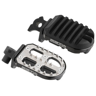 DRC Zeta Adventure Adjust Footpegs 60mm for Honda Models - Black
