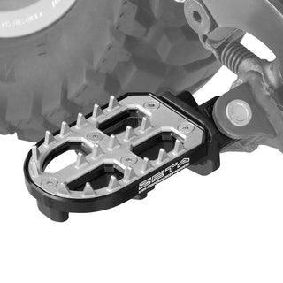 DRC Zeta Adventure Adjust Footpegs 60mm for Yamaha Tenere 700 2020-On - Black
