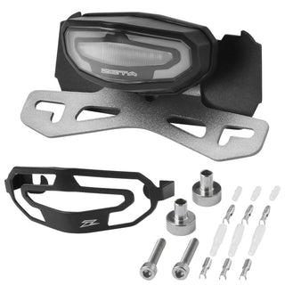 DRC Zeta LED Line Tail Light & Plate Holder for Honda CRF450L/CRF450RL - Clear Lens