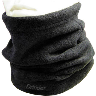 Dririder Thermal Neck Sox Polar Fleece Neck Warmer - Black (Neck Sock)
