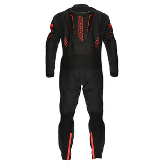 Argon Pursuit One-Piece Leather Race Suit - Black / Red