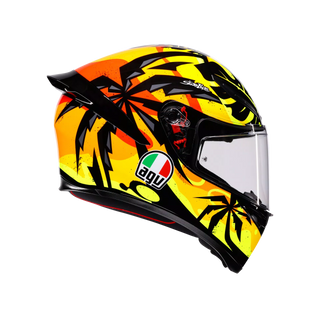 AGV K1 S Tropicrush Full Face Helmet - Black/Orange - MotoHeaven