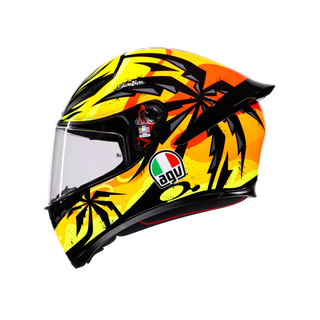 AGV K1 S Tropicrush Full Face Helmet - Black/Orange - MotoHeaven