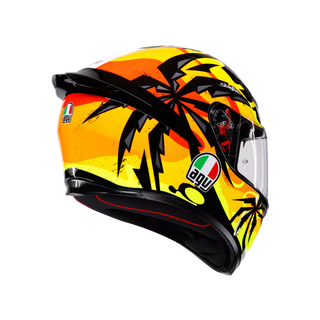 AGV K1 S Tropicrush Full Face Helmet - Black/Orange - MotoHeaven