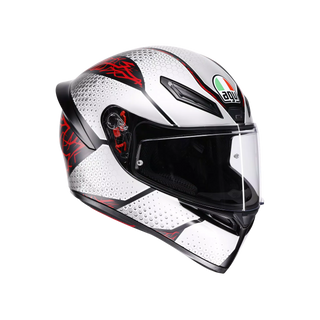 AGV K1 S Speedarmor Full Face Helmet - Matt Black/Grey/Red - MotoHeaven