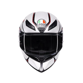 AGV K1 S Speedarmor Full Face Helmet - Matt Black/Grey/Red - MotoHeaven