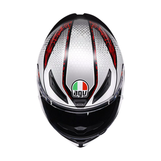 AGV K1 S Speedarmor Full Face Helmet - Matt Black/Grey/Red - MotoHeaven