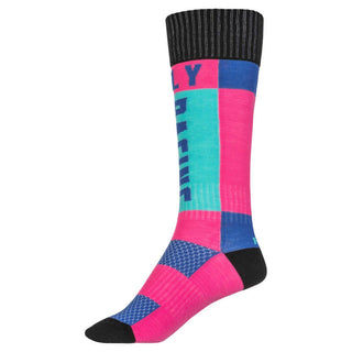 Fly Racing MX Thick Socks - Pink/Blue
