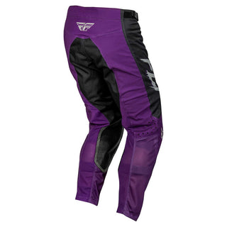 Fly Racing 2023.5 Kinetic Mesh Rave MX Pants - Black/ Purple/ Silver