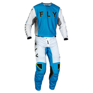 Fly Racing  2023.5 Kinetic Mesh Kore MX Pants - Black/ White/ Hi-Vis