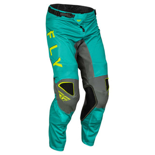 Fly Racing  2023.5 Kinetic Mesh Kore MX Pants - Hi-Viz/Teal/Green