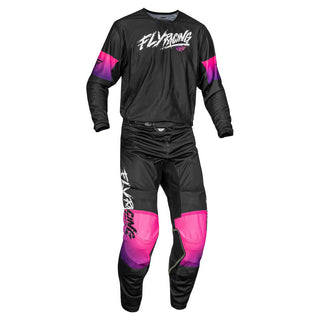 Fly Racing 2023.5 Kinetic Mesh Khaos MX Pants - Black/ Purple/ Pink