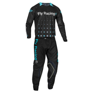 Fly Racing 2024 Evolution Strobe MX Jersey - Black/ Electric Blue