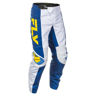 Fly Racing Legacy 2025 F-16 MX Pants - White/Dark Blue/Yellow