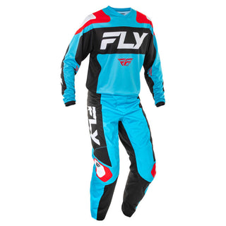 Fly Racing Legacy 2025 F-16 MX Jersey - Cyan Blue/ Black/ White