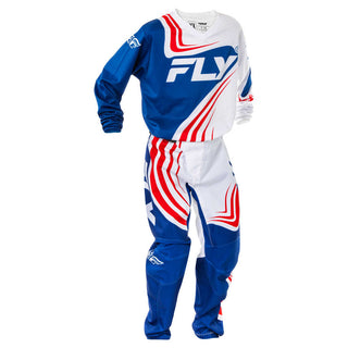 Fly Racing Legacy 2025 F-16 MX Youth Pants - Red/White/Blue