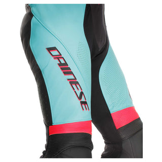 Dainese Laguna Seca 6 1 Piece Racing Leather Suit Perforated - Black/Water/Fuxia