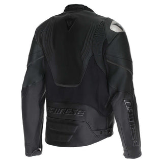 Dainese Racing 5 Mens' Leather Jacket - Black/Black - MotoHeaven