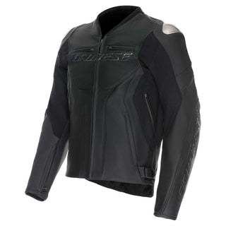 Dainese Racing 5 Mens' Leather Jacket - Black/Black - MotoHeaven