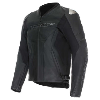 Dainese Racing 5 Mens' Perforated Leather Jacket - Black/Black/Black
