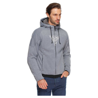Dainese Bovisa Safety Full Zip Hoody - Grey/Melange/Black