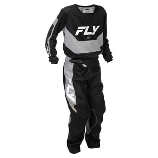 Fly Racing 2026 Youth Kinetic MX Jersey - Black/Grey
